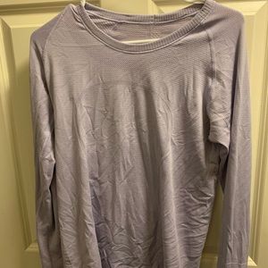 Light purple lulu swiftly tech long sleeve